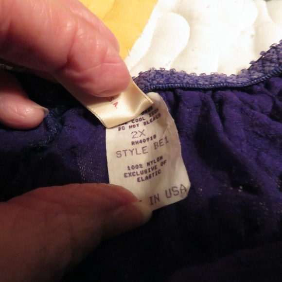 Empire Intimates Purple Lace Top/Bottoms 2 pc Lingerie 2X - Picture 4 of 4